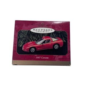 Hallmark Keepsake Ornament 1997 Torch Red Corvette Miniature Car Collectible‎